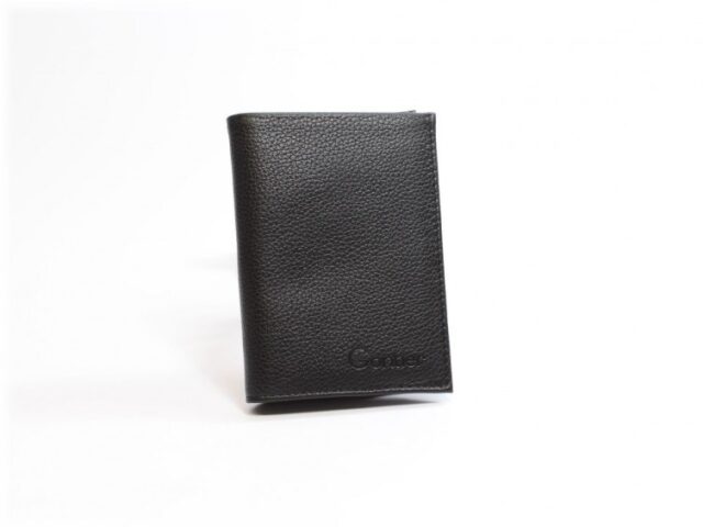 La Guêpe - Petite Maroquinerie - Portefeuille en cuir grainé - noir - 466