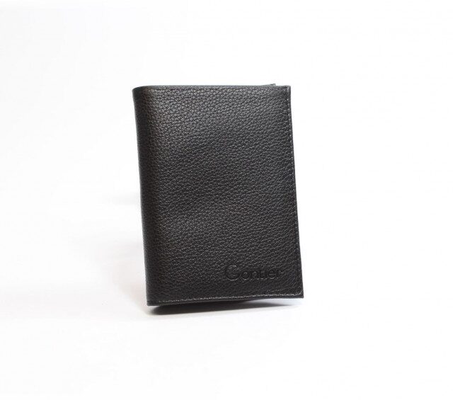 La Guêpe - Petite Maroquinerie - Portefeuille en cuir grainé - noir - 466