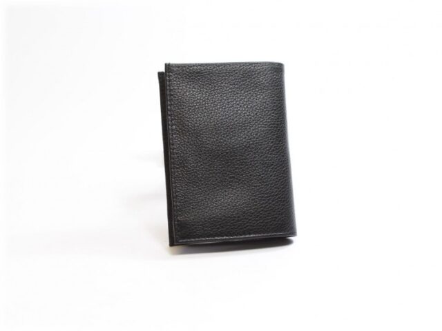 La Guêpe - Petite Maroquinerie - Portefeuille en cuir grainé - noir - 466