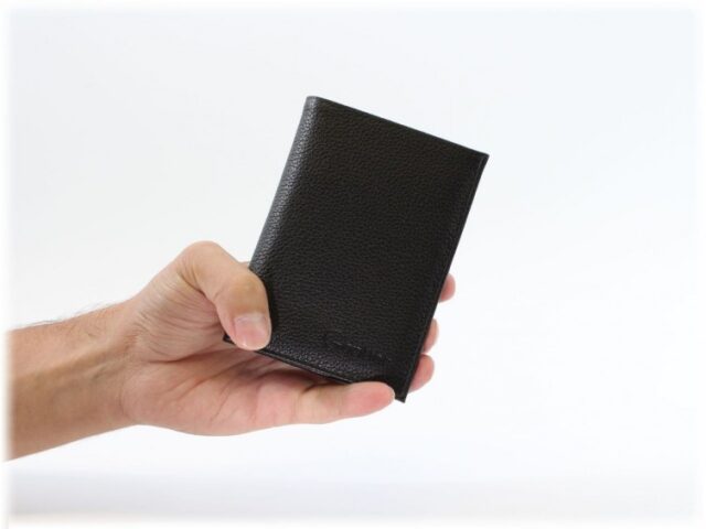 La Guêpe - Petite Maroquinerie - Portefeuille en cuir grainé - noir - 466