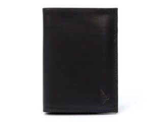 Portefeuille en cuir noir, à 3 volets – 582 par la marque La Guêpe La Guêpe - Portefeuille en cuir noir, à 3 volets – 582