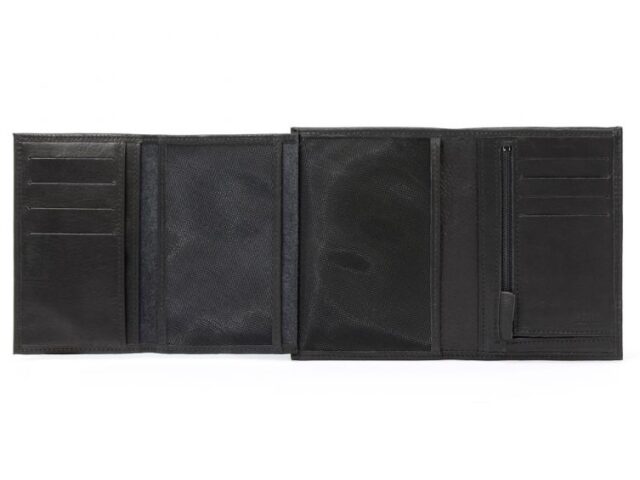 La Guêpe - Petite Maroquinerie - Portefeuille en cuir noir