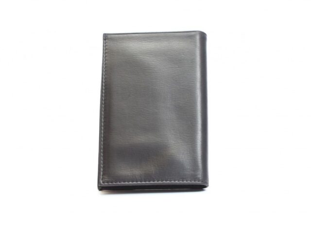 La Guêpe - Petite Maroquinerie - Portefeuille en cuir noir