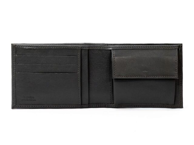 La Guêpe - Petite Maroquinerie - Portefeuille à l'italienne en cuir - noir - 007