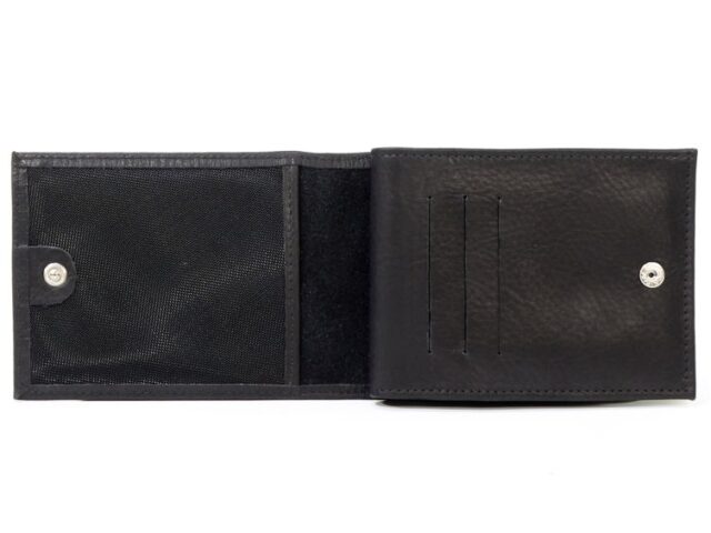 La Guêpe - Petite Maroquinerie - Portefeuille en cuir noir - 007