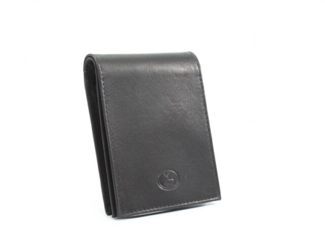 La Guêpe - Petite Maroquinerie - Portefeuille en cuir noir - 007