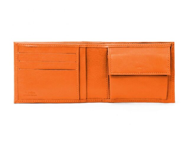 La Guêpe - Petite Maroquinerie - Portefeuille à l'italienne en cuir - orange - 007