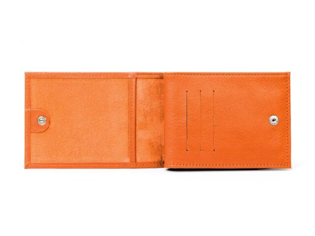 La Guêpe - Petite Maroquinerie - Portefeuille à l'italienne en cuir - orange - 007