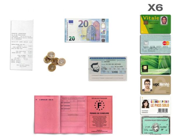 La Guêpe - Petite Maroquinerie - Portefeuille à l'italienne en cuir - orange - 007