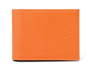 La Guêpe - Portefeuille à litalienne en cuir  orange  007