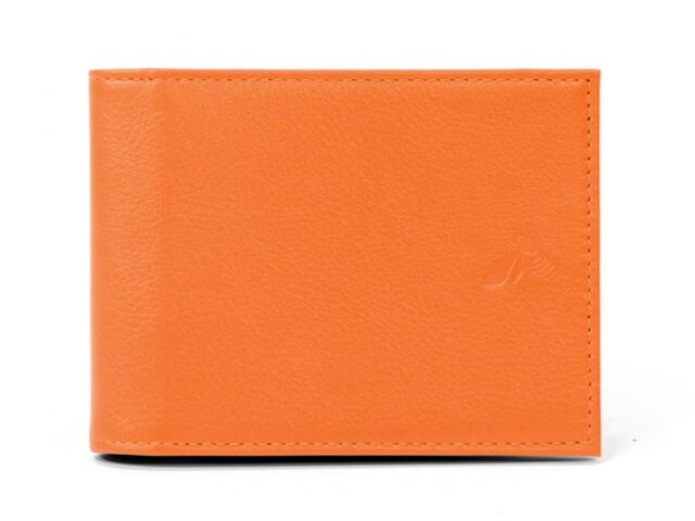 La Guêpe - Portefeuille à l’italienne en cuir – orange – 007