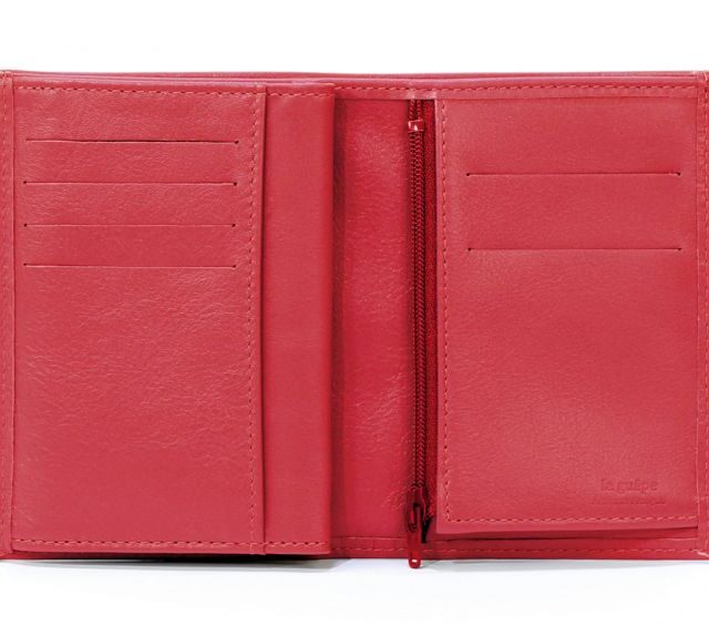 La Guêpe - Petite Maroquinerie - Portefeuille en cuir - rouge - 466