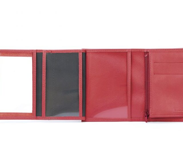 La Guêpe - Petite Maroquinerie - Portefeuille en cuir - rouge - 466