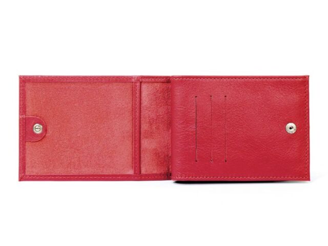 La Guêpe - Petite Maroquinerie - Portefeuille à l'italienne en cuir - rouge - 007