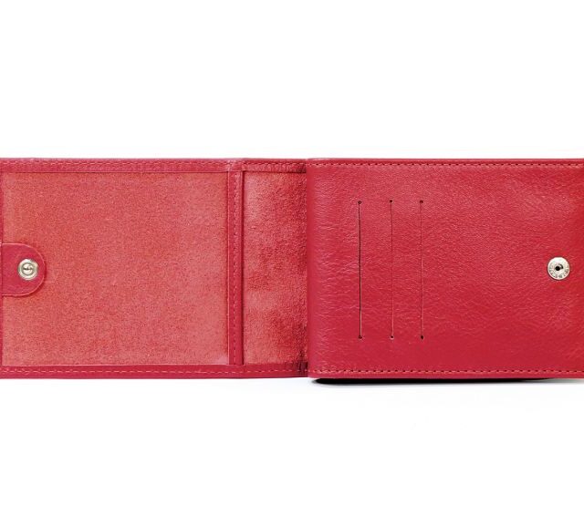 La Guêpe - Petite Maroquinerie - Portefeuille à l'italienne en cuir - rouge - 007