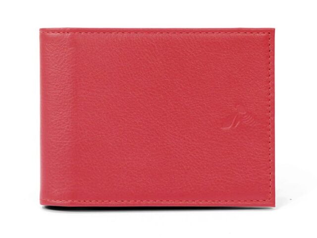 La Guêpe - Portefeuille à l’italienne en cuir – rouge – 007
