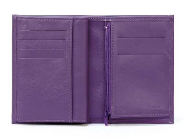 La Guêpe - Petite Maroquinerie - Portefeuille en cuir - violet - 466