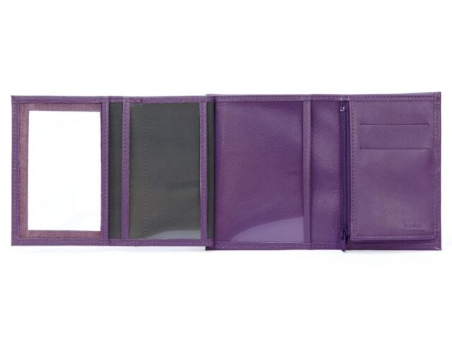 La Guêpe - Petite Maroquinerie - Portefeuille en cuir - violet - 466
