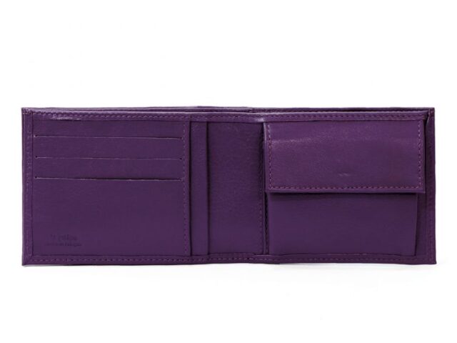 La Guêpe - Petite Maroquinerie - Portefeuille à l'italienne en cuir - violet - 007