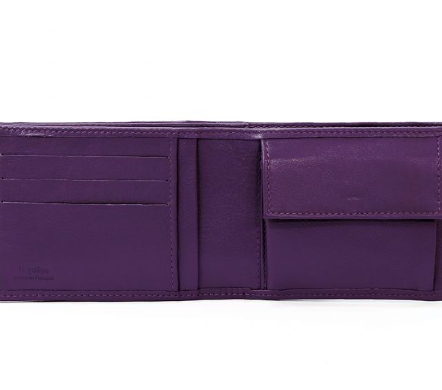 La Guêpe - Petite Maroquinerie - Portefeuille à l'italienne en cuir - violet - 007