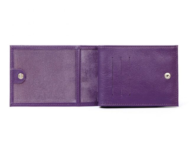 La Guêpe - Petite Maroquinerie - Portefeuille à l'italienne en cuir - violet - 007