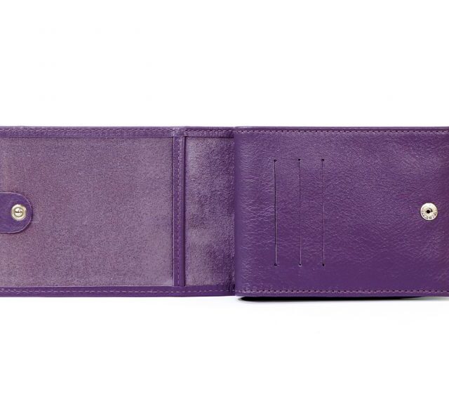 La Guêpe - Petite Maroquinerie - Portefeuille à l'italienne en cuir - violet - 007
