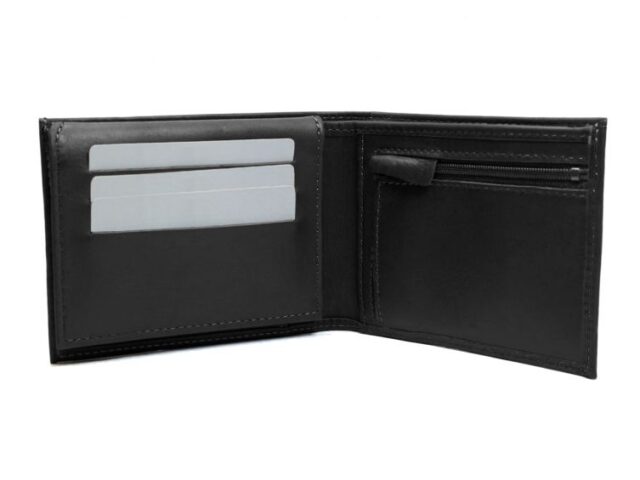 La Guêpe - Petite Maroquinerie - Portefeuille en cuir noir - 427