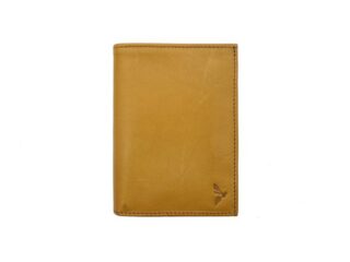 La Guêpe - Portefeuille “Luxe” en cuir gold – 13 cm, 3 volets – PM-002-01