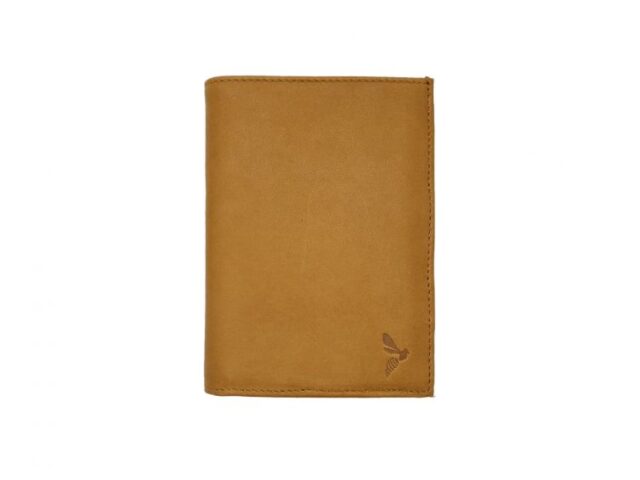 La Guêpe - Petite Maroquinerie - Portefeuille "Luxe" en cuir gold - 13 cm