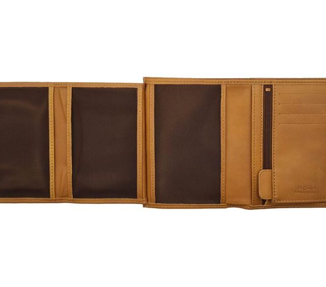 La Guêpe - Petite Maroquinerie - Portefeuille "Luxe" en cuir gold - 13 cm - PM-028-01