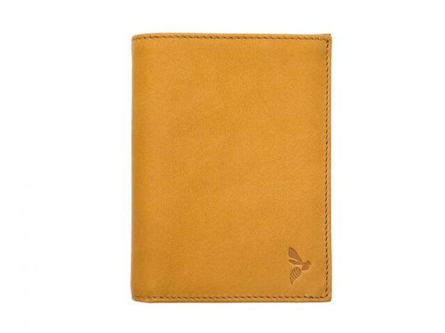 La Guêpe - Petite Maroquinerie - Portefeuille "Luxe" en cuir gold - 13 cm - PM-028-01