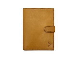 La Guêpe - Portefeuille Luxe en cuir gold  15 cm, 2 volets avec patte  PM-010-01
