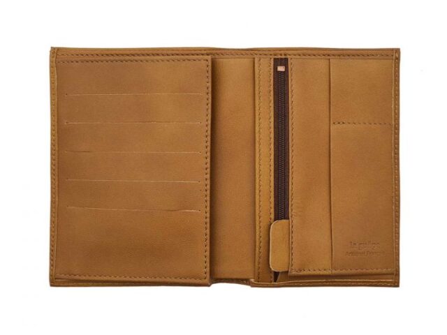 La Guêpe - Petite Maroquinerie - Portefeuille "Luxe" en cuir gold - 15 cm