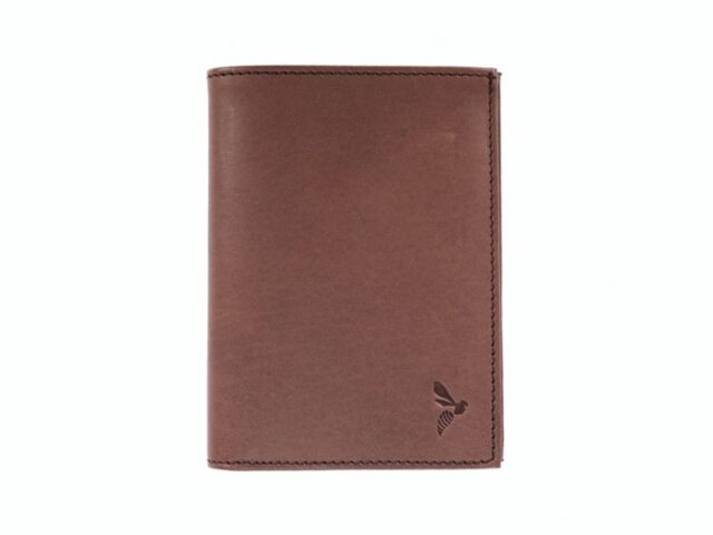 La Guêpe - Petite Maroquinerie - Portefeuille "Luxe" en cuir marron - 13 cm - PM-028-01