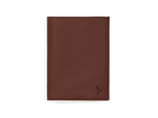 La Guêpe - Portefeuille Luxe en cuir marron  15 cm, 3 volets  PM-005-01