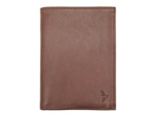 La Guêpe - Portefeuille Luxe en cuir marron  15 cm 4 volets  PM-019-01