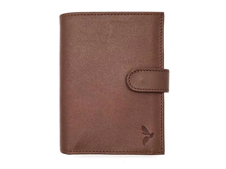 Portefeuille Galimard En Cuir Brun Foncé – Fabrication Française – Taille Homme – Neuf Avec Défauts