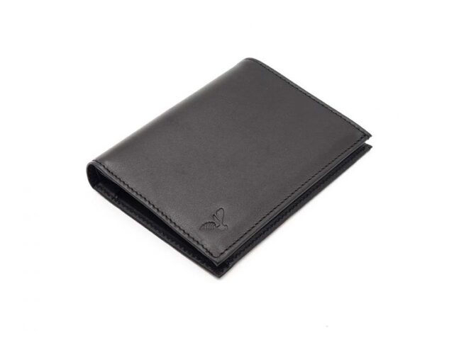 La Guêpe - Petite Maroquinerie - Portefeuille "Luxe" en cuir noir - 13 cm - PM-028-01