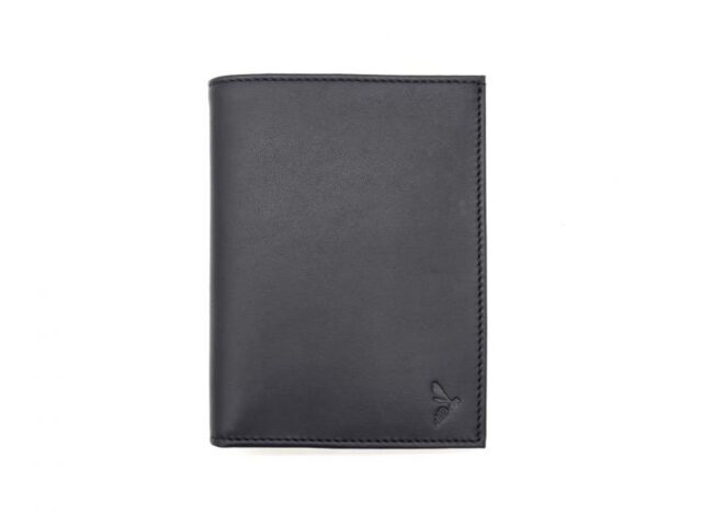 La Guêpe - Petite Maroquinerie - Portefeuille "Luxe" en cuir noir - 15 cm