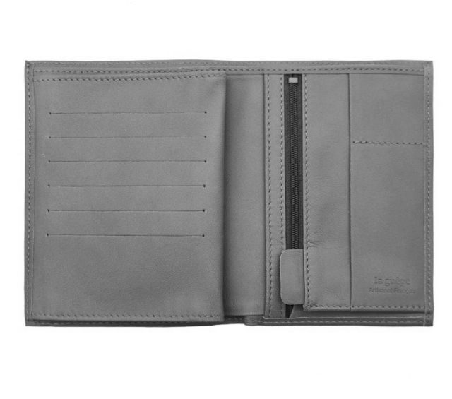 La Guêpe - Petite Maroquinerie - Portefeuille "Luxe" en cuir rosa - 15 cm 4 volets - PM-019-01