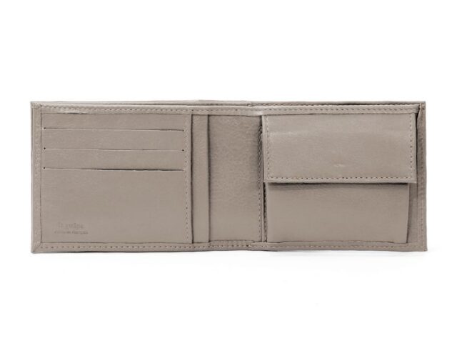 La Guêpe - Petite Maroquinerie - Portefeuille à l'italienne en cuir - taupe - 007