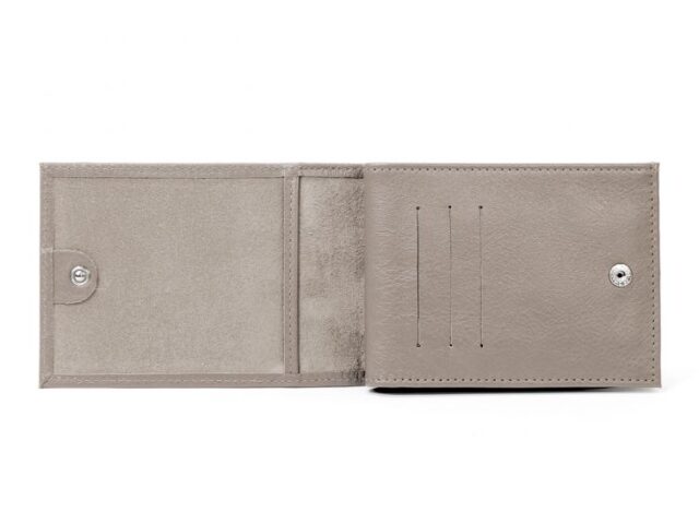 La Guêpe - Petite Maroquinerie - Portefeuille à l'italienne en cuir - taupe - 007