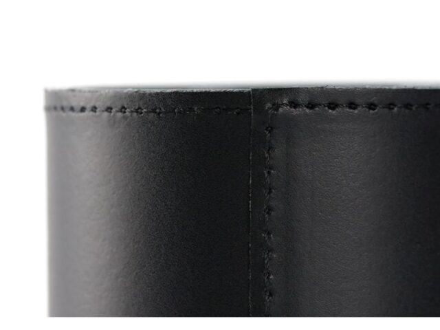 Lavoisier Maroquinier - Pot à crayons en cuir noir