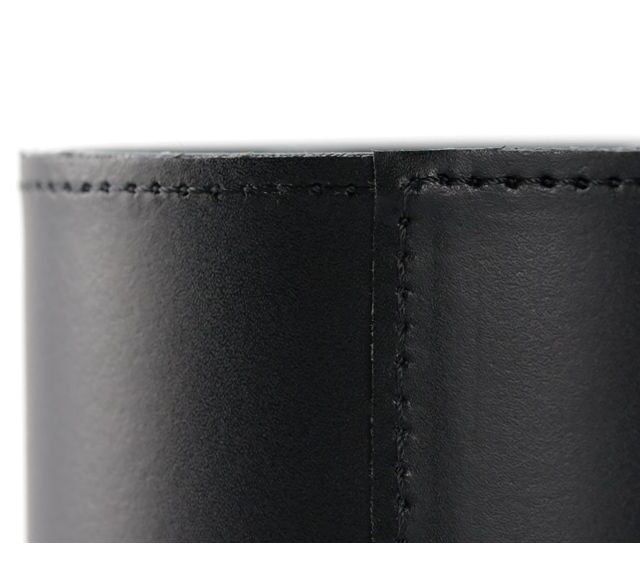 Lavoisier Maroquinier - Pot à crayons en cuir noir