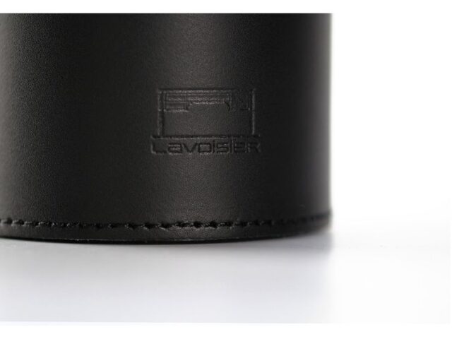 Lavoisier Maroquinier - Pot à crayons en cuir noir