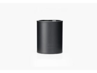 LAVOISIER Maroquinier - Pot à crayons en cuir noir