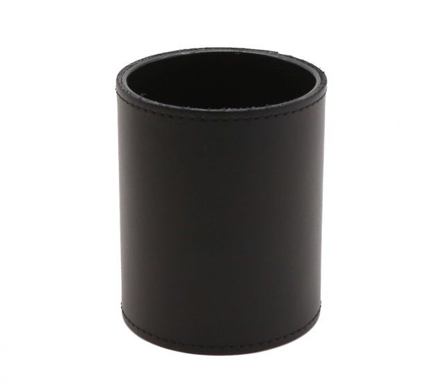 Lavoisier Maroquinier - Pot à crayons en cuir noir