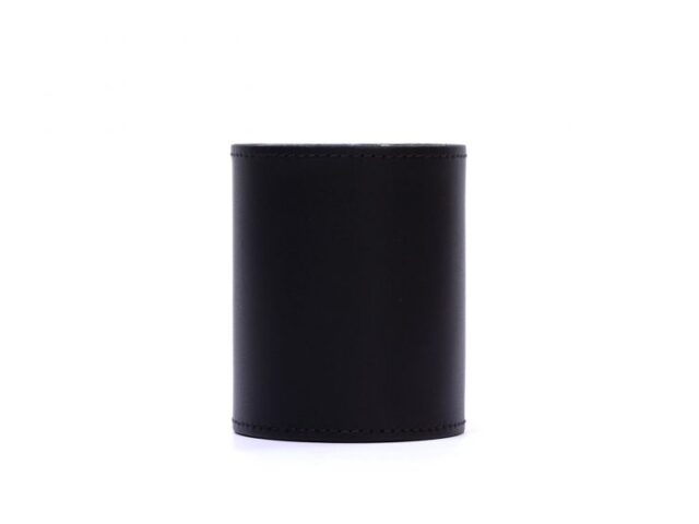 Lavoisier Maroquinier - Pot à crayons en cuir noir