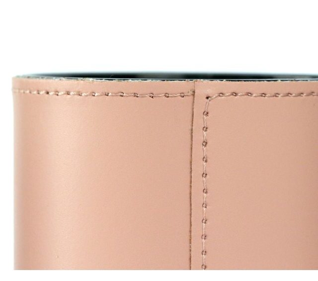 Lavoisier Maroquinier - Pot à crayons en cuir rose