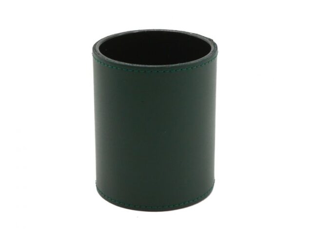 Lavoisier Maroquinier - Pot à crayons en cuir vert anglais